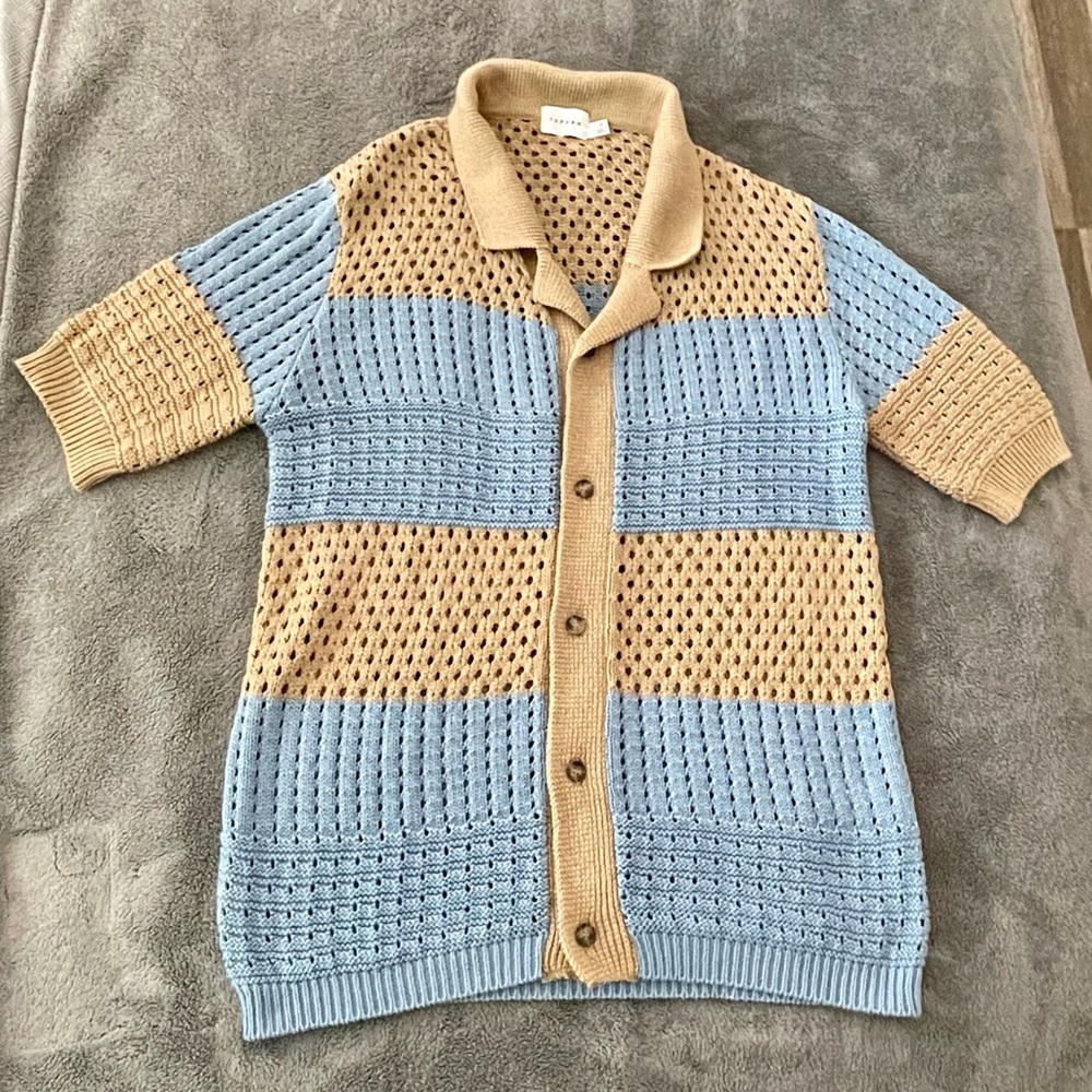SOLD on Depop - Topman Short Sleeve Sweater 👕